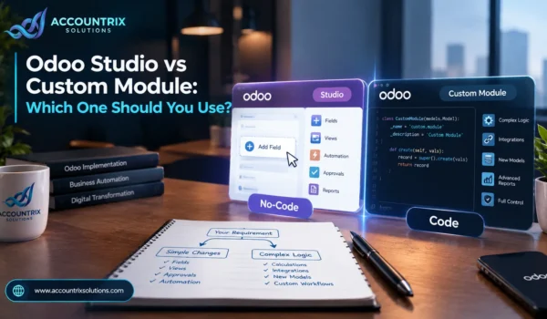 Odoo Studio vs Custom Module