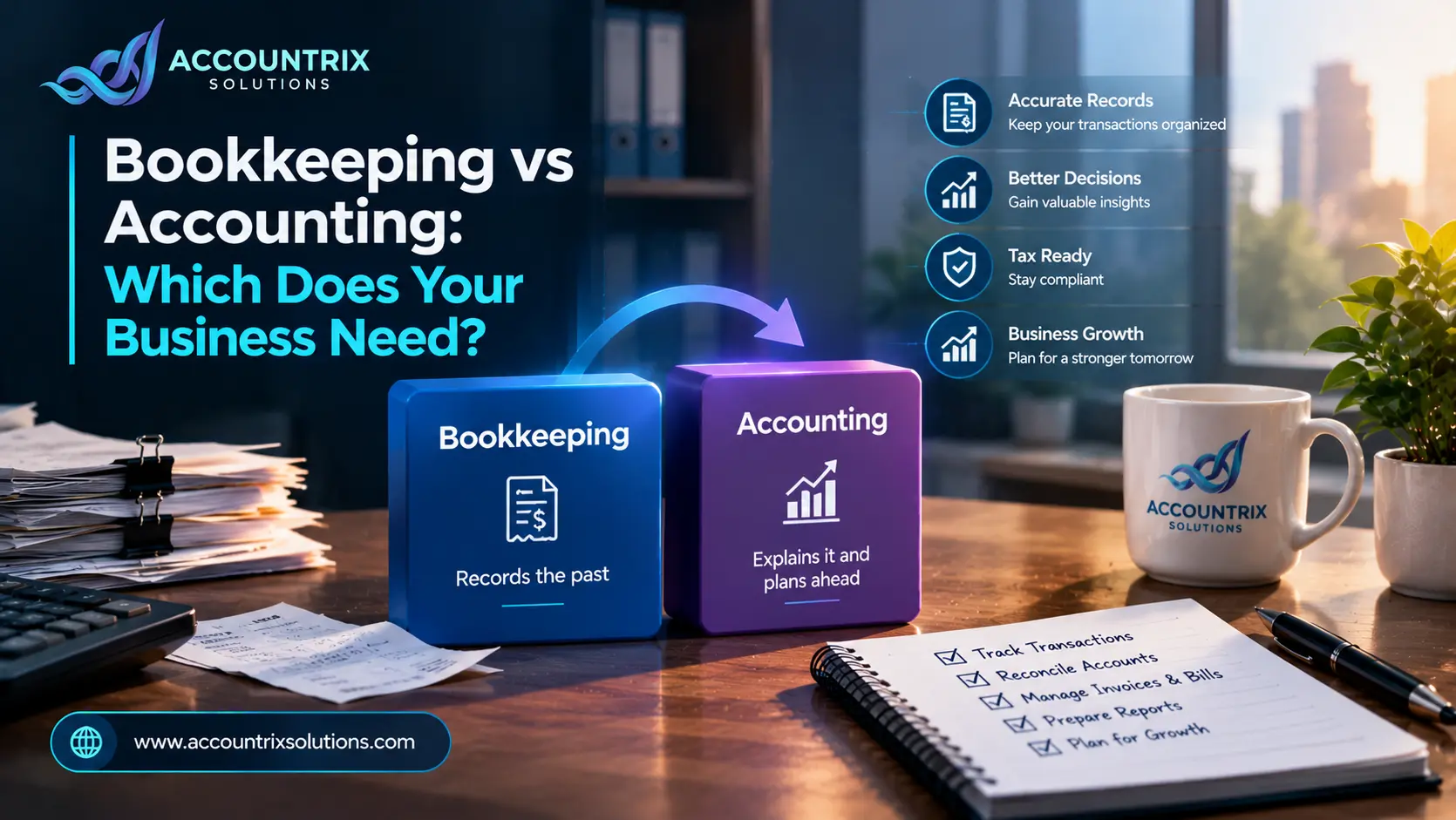 Bookkeeping vs Accounting